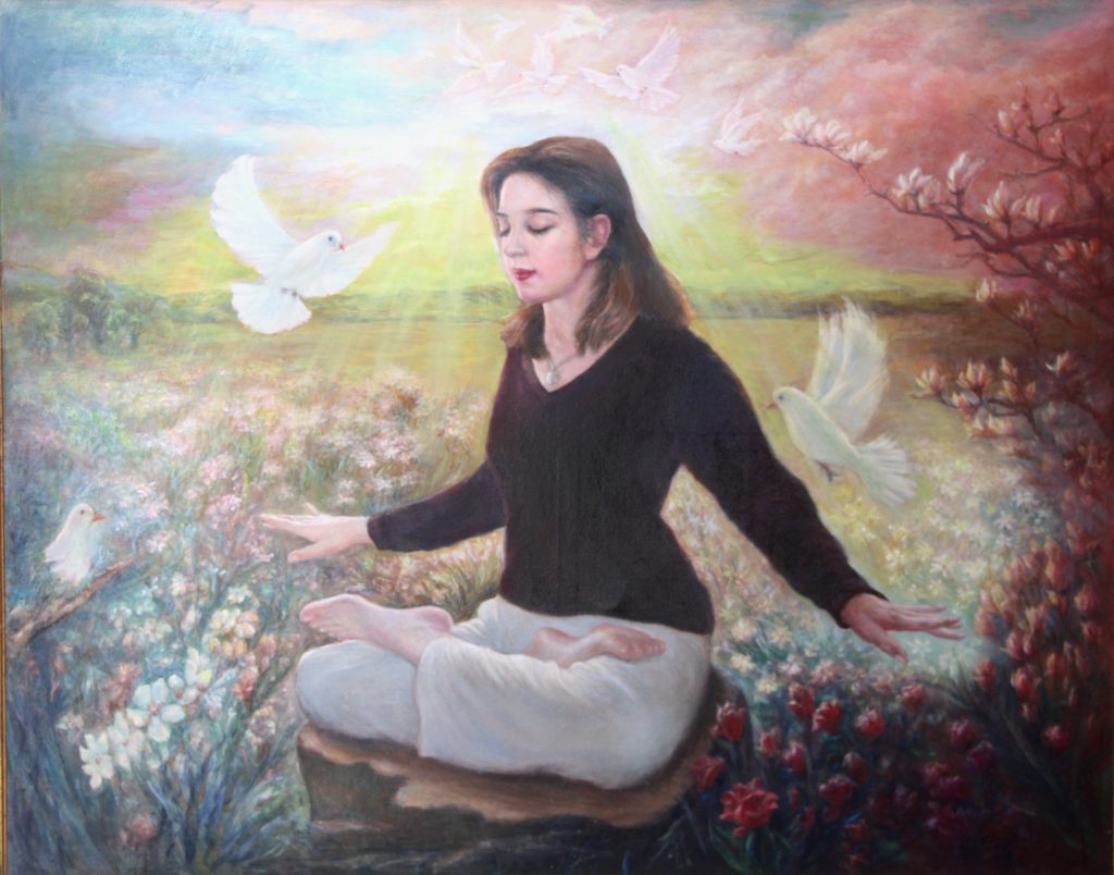 Jinyu Li artwok Meditation of Falun DaFa Exercise (1)